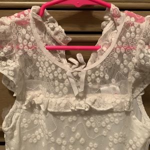 Nannette off white little girls dress